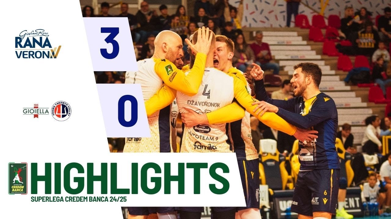 Rana Verona vs. Gioiella Prisma Taranto - Superlega Credem Banca VBTV Match Highlights