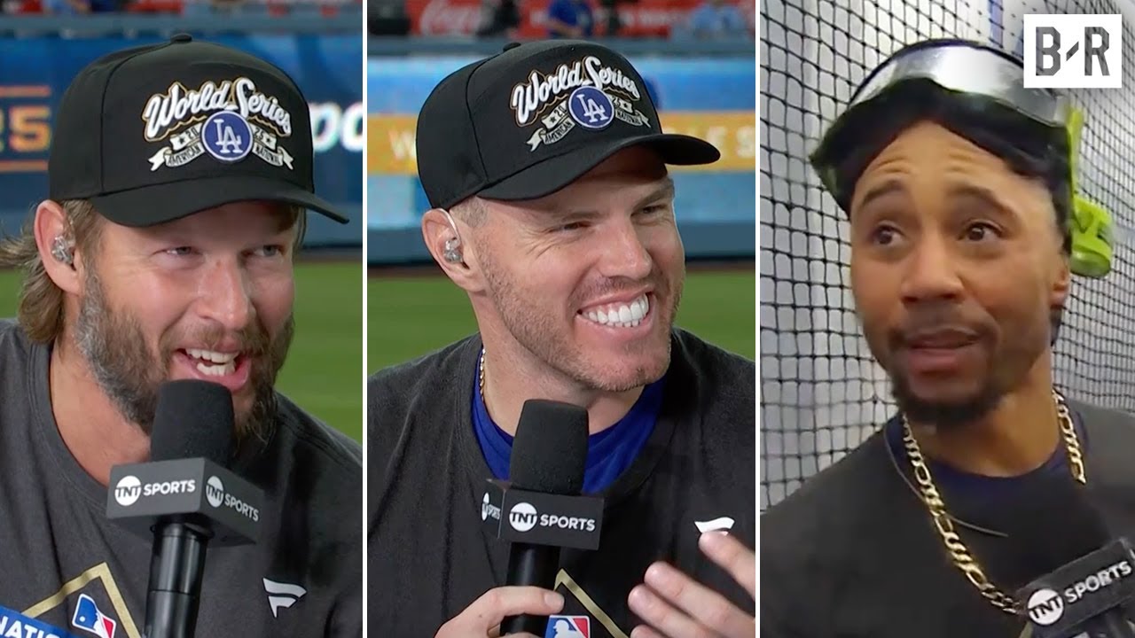 Clayton Kershaw, Freddie Freeman, Mookie Betts Talk Advancing to World Series | MLB on TBS