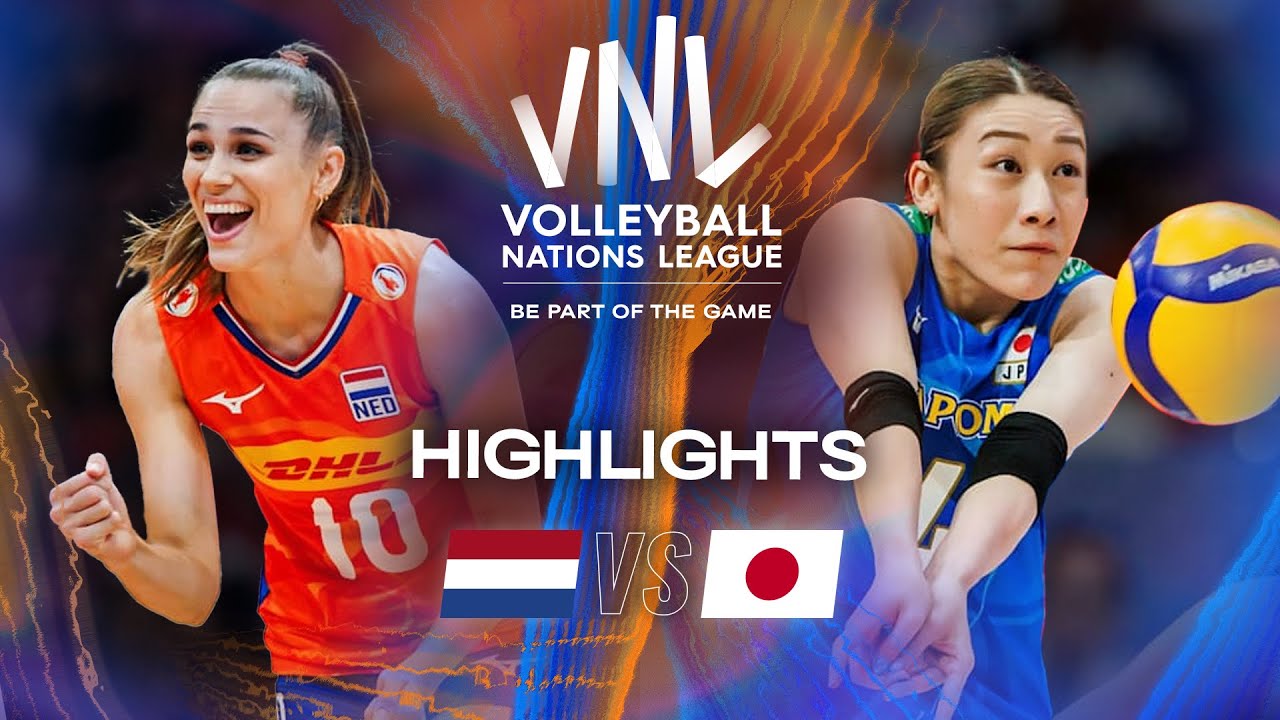 Netherlands 🇳🇱 vs. Japan 🇯🇵 - Highlights | Week 1 | Women's VNL 2025 background