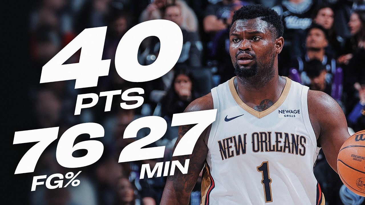 Zion Williamson GOES OFF For 40-PTS In Sacramento | February 8, 2025 background