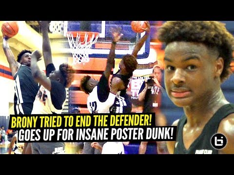 Bronny James AINT SCARED OF CHICAGO'S TOUGHEST TEAM!! Goes Up For INSANE POSTER DUNK!!! background