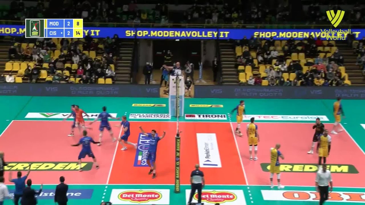 Leo Shoes PerkinElmer Modena vs. Top Volley Cisterna - FIVB - Super Liga - Match Highlights background