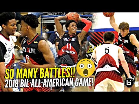 Jordan McCabe vs Mac McClung!?! SO MANY 1 on 1 BATTLES at 2018 BIL All American Game!! OT GAME! background