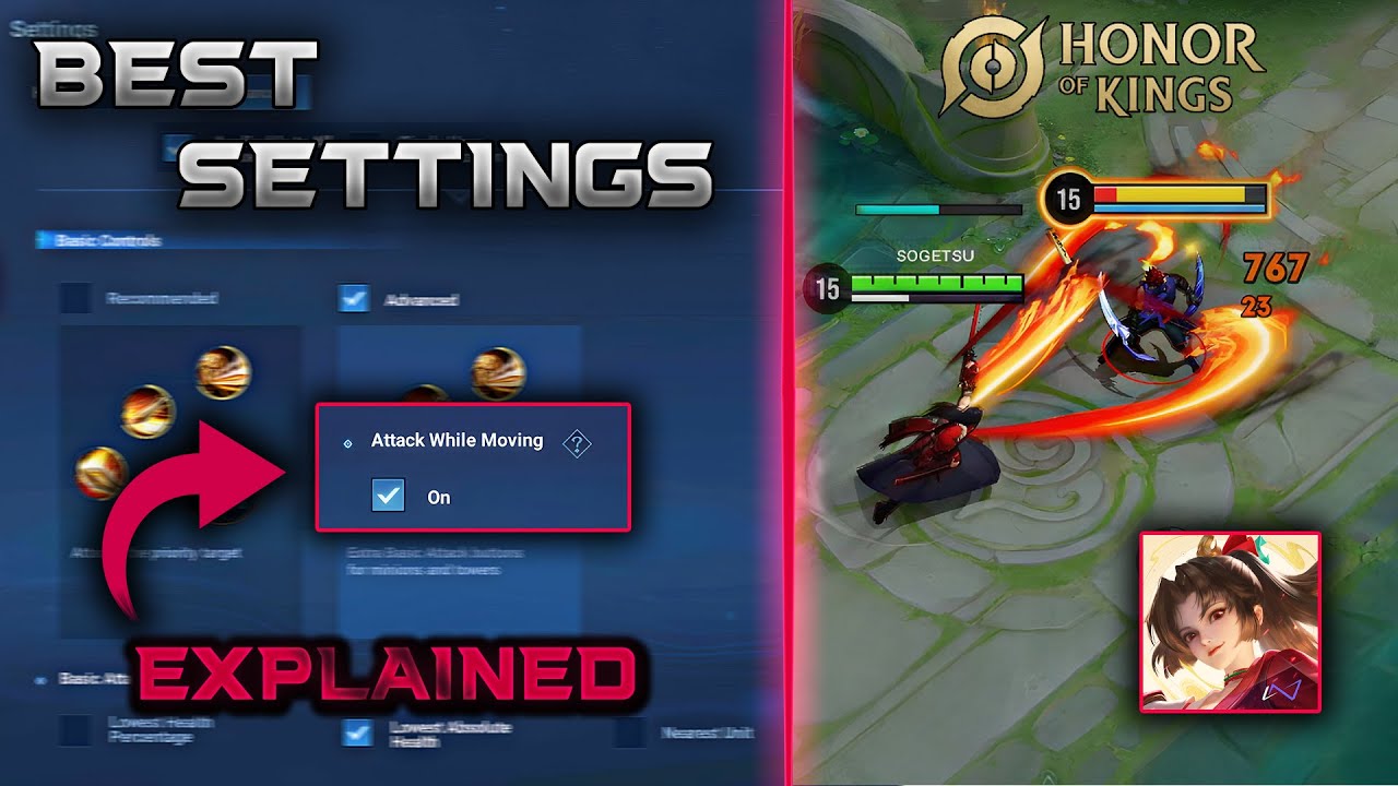HONOR OF KINGS BEST SETTINGS TO MAKE YOU PRO | Honor of Kings Settings Guide 2024 - HOK background