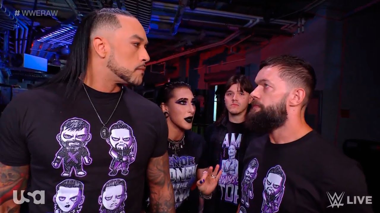 Finn Bálor comes face-to-face with Damian Priest - WWE RAW 7/10/2023 background