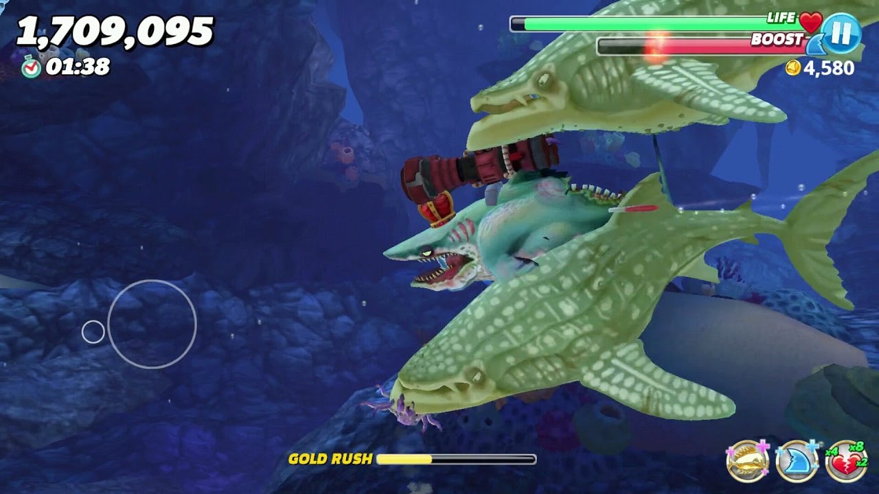 Hungry Shark World Zombie Shark Android Gameplay #8