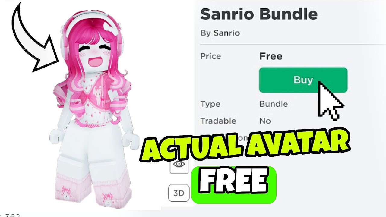 GET THIS AVATAR FOR FREE! ROBLOX 🤩 background