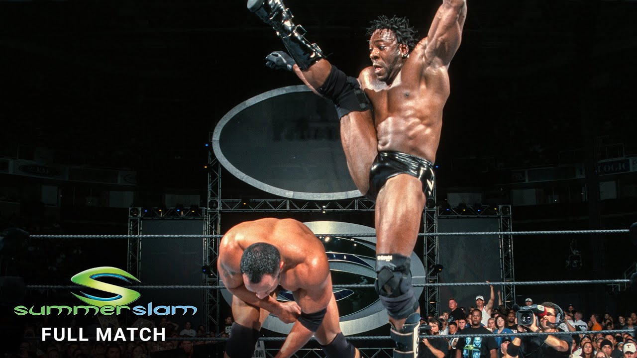 FULL MATCH: Booker T vs. The Rock – WCW Title Match: SummerSlam 2001 background