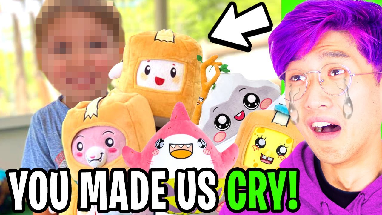 LANKYBOX REACTS TO *YOU* OPENING MERCH!! (PLUSHIES, MYSTERY BOX RARES, MERCH POSTERS, & MORE!) background