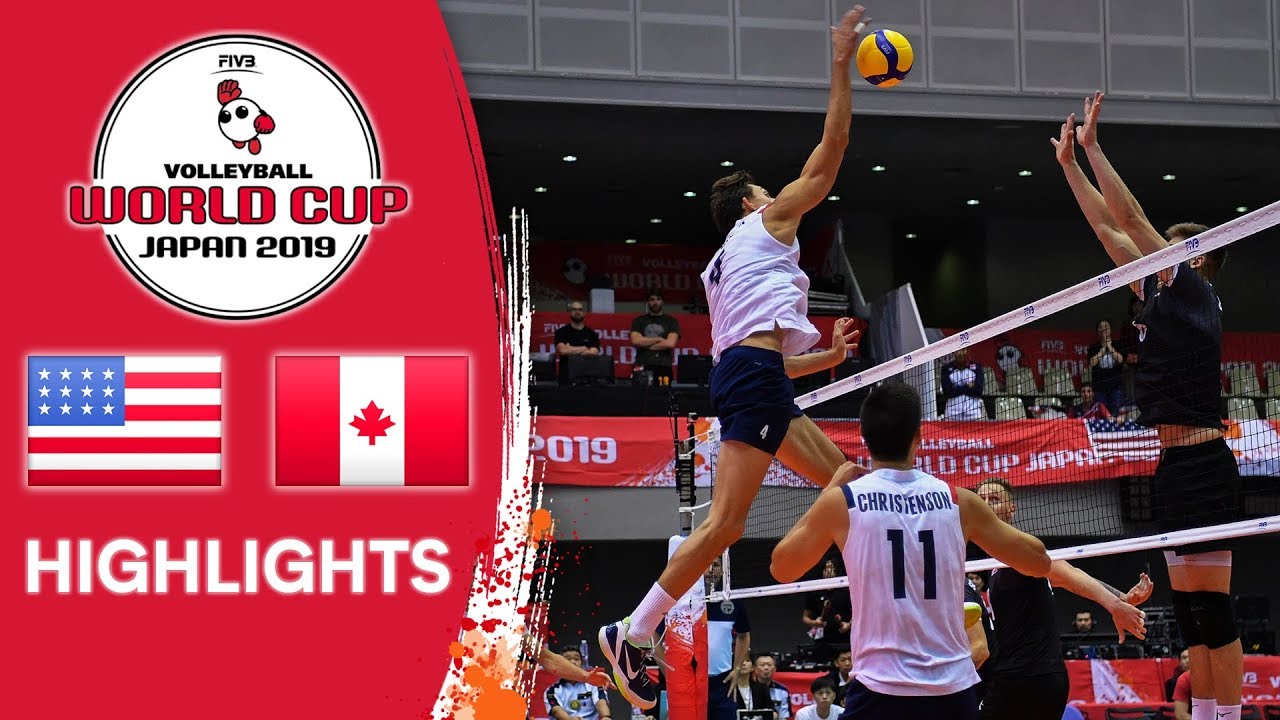 USA vs. CANADA - Highlights | Men's Volleyball World Cup 2019 background