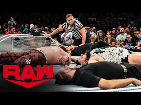 FULL MATCH: Ring collapses in Strowman vs. Reed Last Monster Standing Match: Raw, Sept. 30, 2024 background