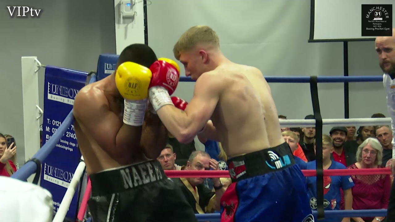 Joe Howarth v Naeem Ali at the AJ Bell Stadium in Irlam on 9.10.21 background