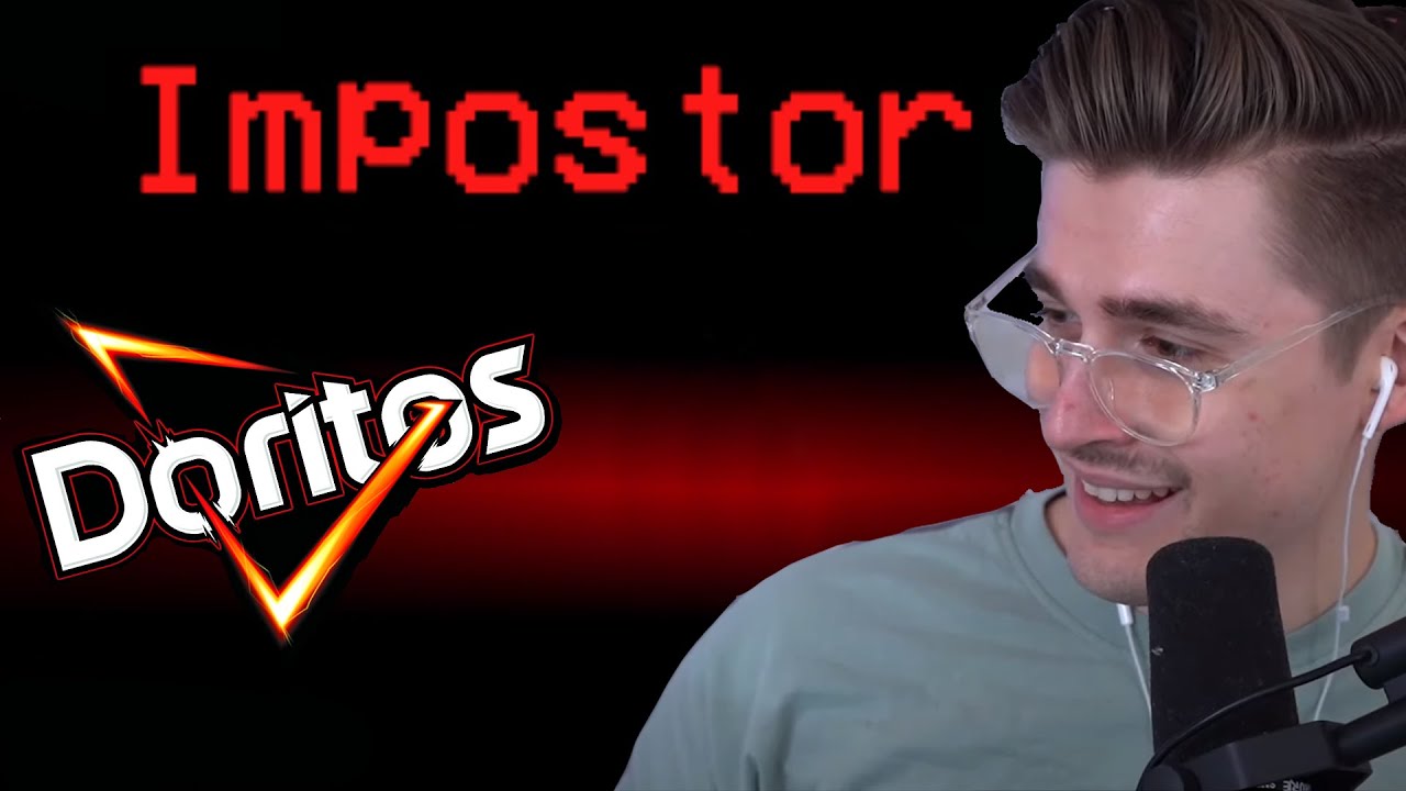 Ludwig plays in the Doritos Among Us Tournament background