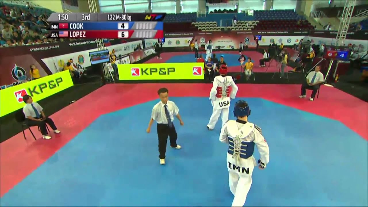 Male 80Kg QUARTER FINAL Aaron COOK IMN v Steven LOPEZ USA