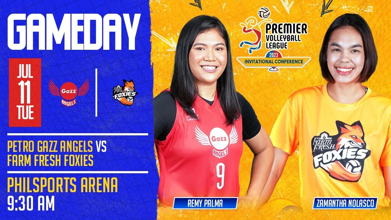 PETRO GAZZ ANGELS vs FARM FRESH FOXIES | 2023 PVL INVITATIONAL CONFERENCE | JULY 11, 2023 | 9:30 AM background