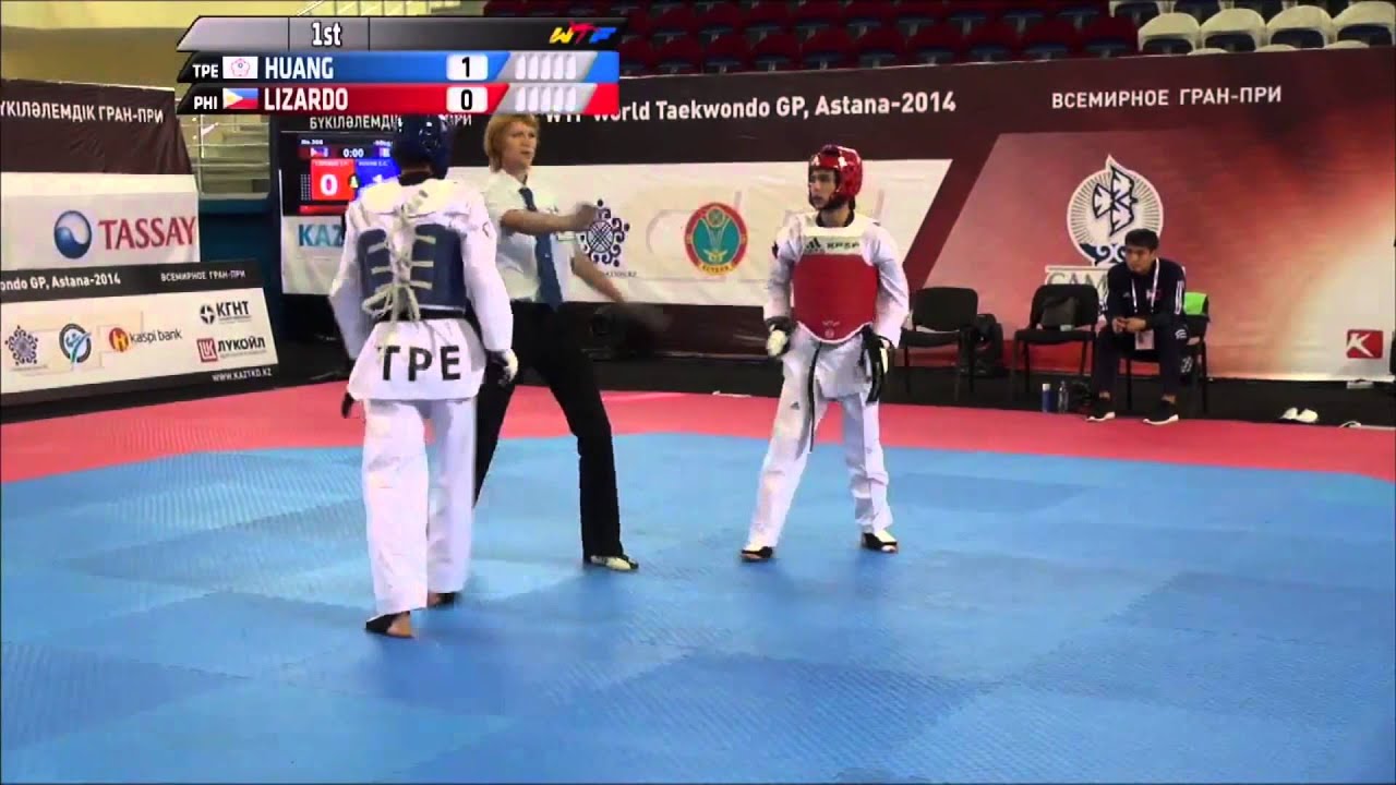 Male 58Kg Round of 32 HUANG Cheng Ching TPE v John Paul LIZARDO PHI background