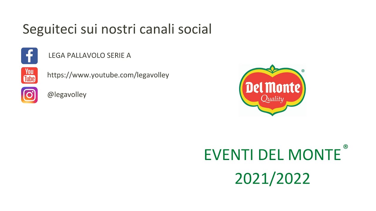 Calendario eventi Del Monte® 2021/2022