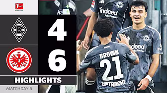 UNBELIEVABLE! 10 Goals-Spectacle! | BORUSSIA M'GLADBACH - EINTRACHT FRANKFURT | Bundesliga 25/26 backdrop