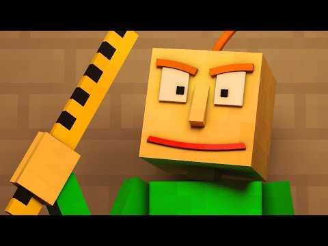 "Basics in Behavior" | Baldi's Basics Animated Minecraft Music Video background