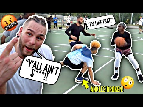Trash Talkers Got PISSED & Told Us To LEAVE! Aquille Carr Broke Ankles & Went OFF at BIL East Run! background