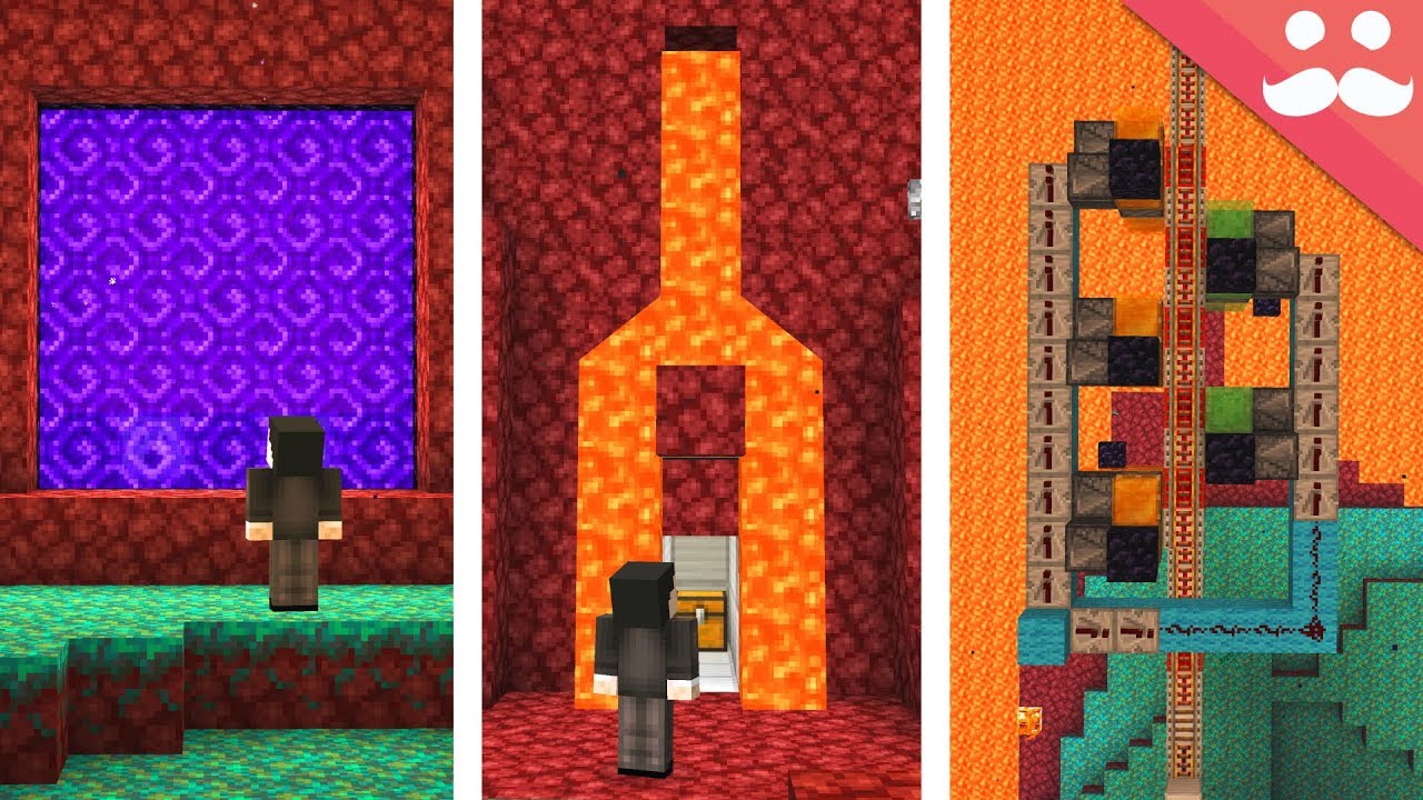 Experimenting with Minecraft 1.16 Nether Redstone backdrop