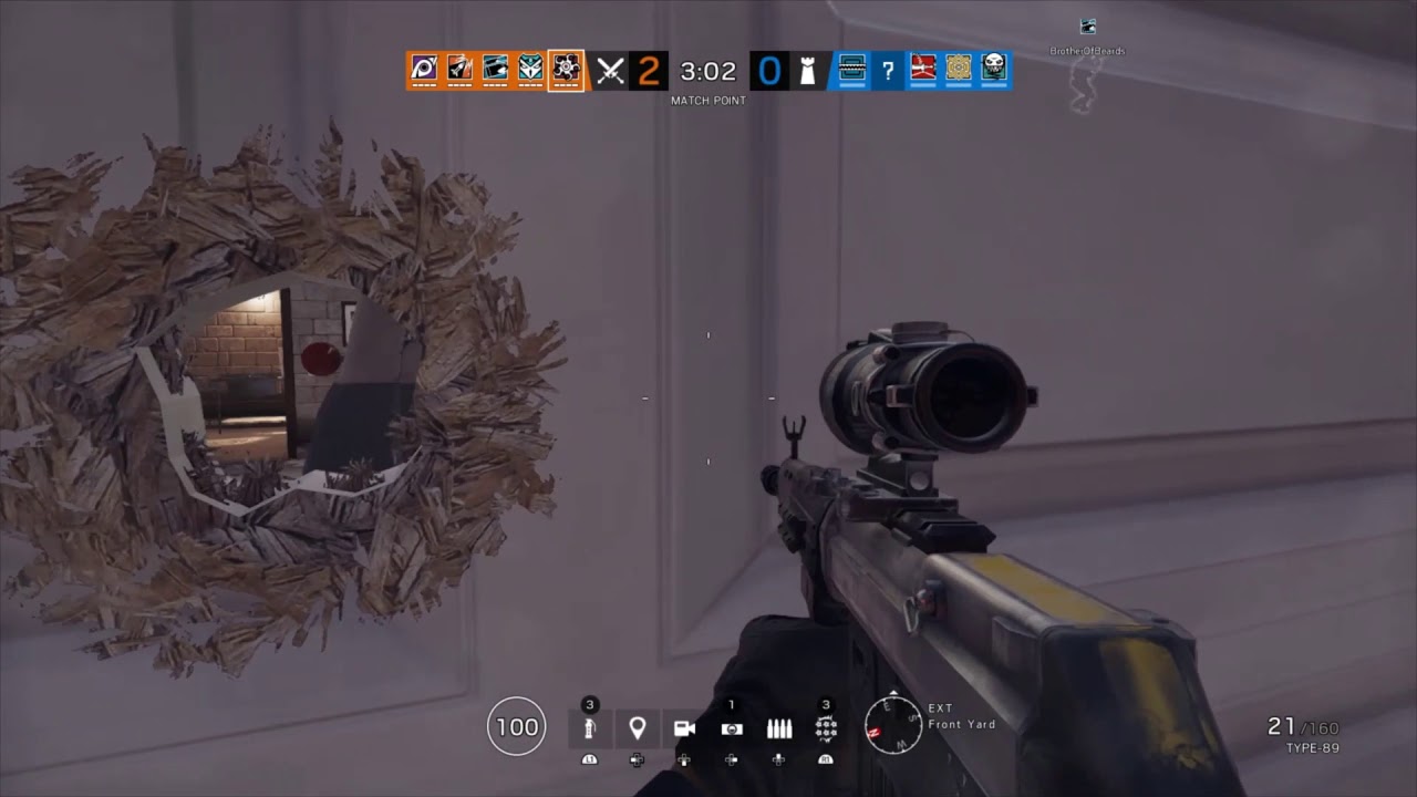 Rainbow Six Siege Funny Moments w/ Friends and Clutch Low Health Win