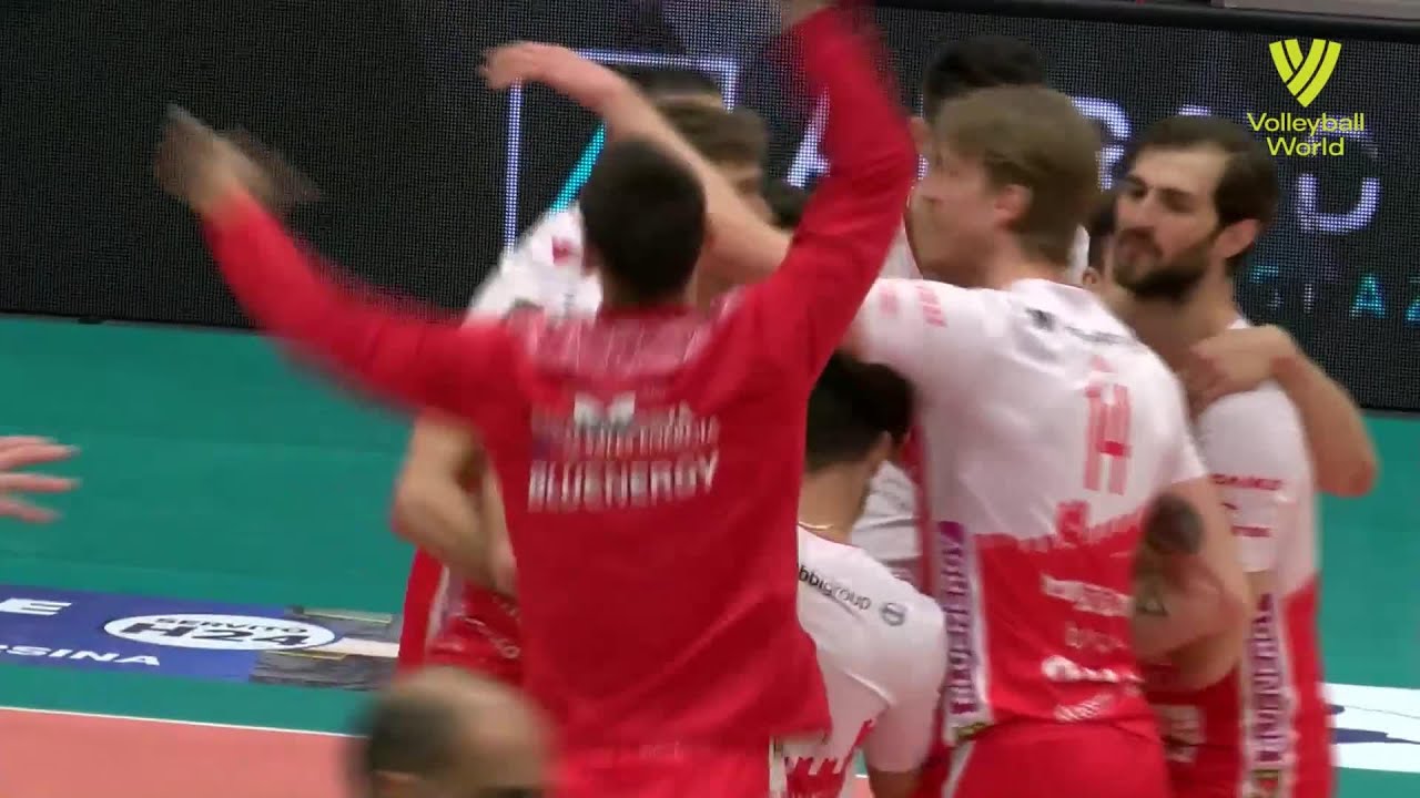 Gas Sales Bluenergy Piacenza vs. Top Volley Cisterna - FIVB - Super Liga - Match Highlights background