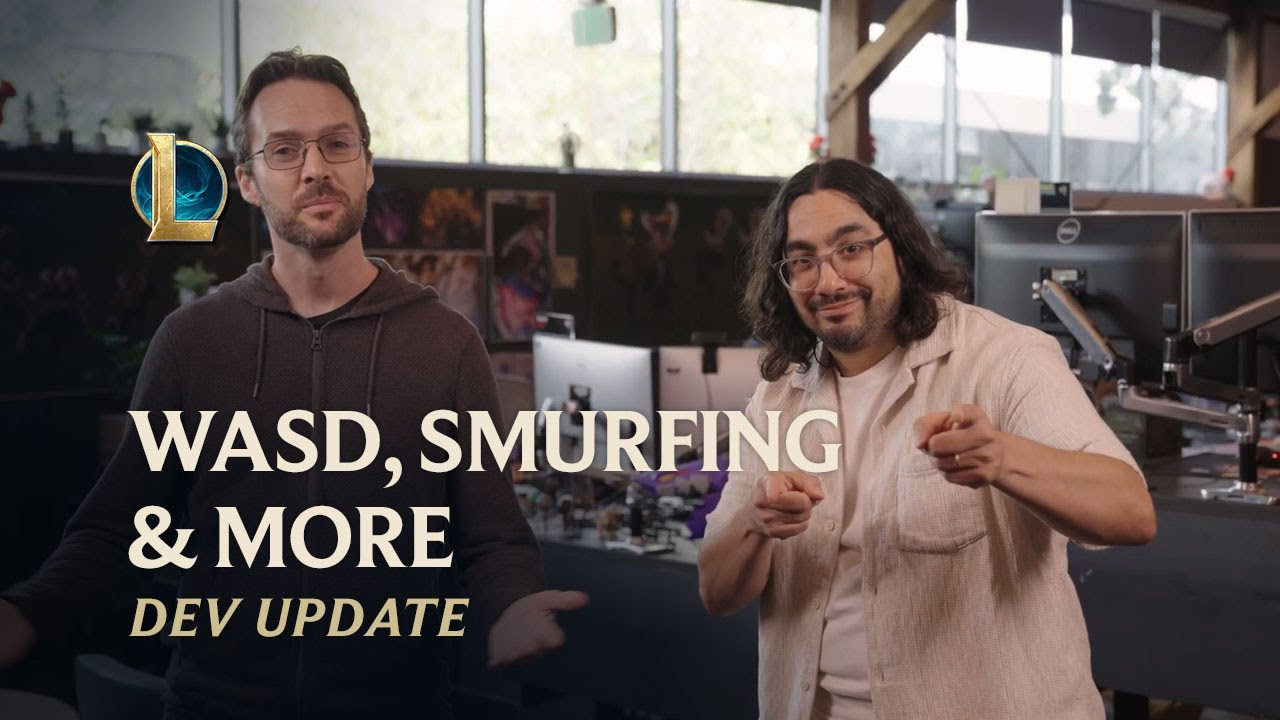 WASD, Smurfing & More | Dev Update - League of Legends background