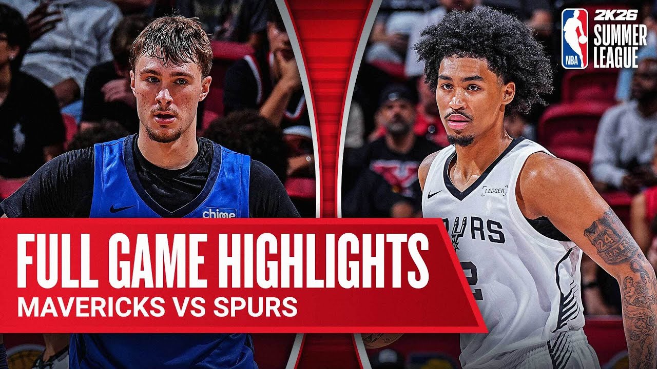 SPURS vs MAVERICKS | NBA SUMMER LEAGUE | FULL GAME HIGHLIGHTS | July 12, 2025 background