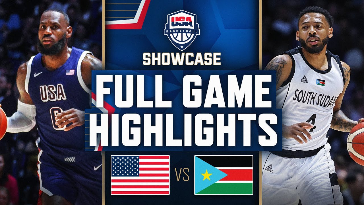 SOUTH SUDAN vs USA | USAB SHOWCASE | FULL GAME HIGHLIGHTS | July 20, 2024 background