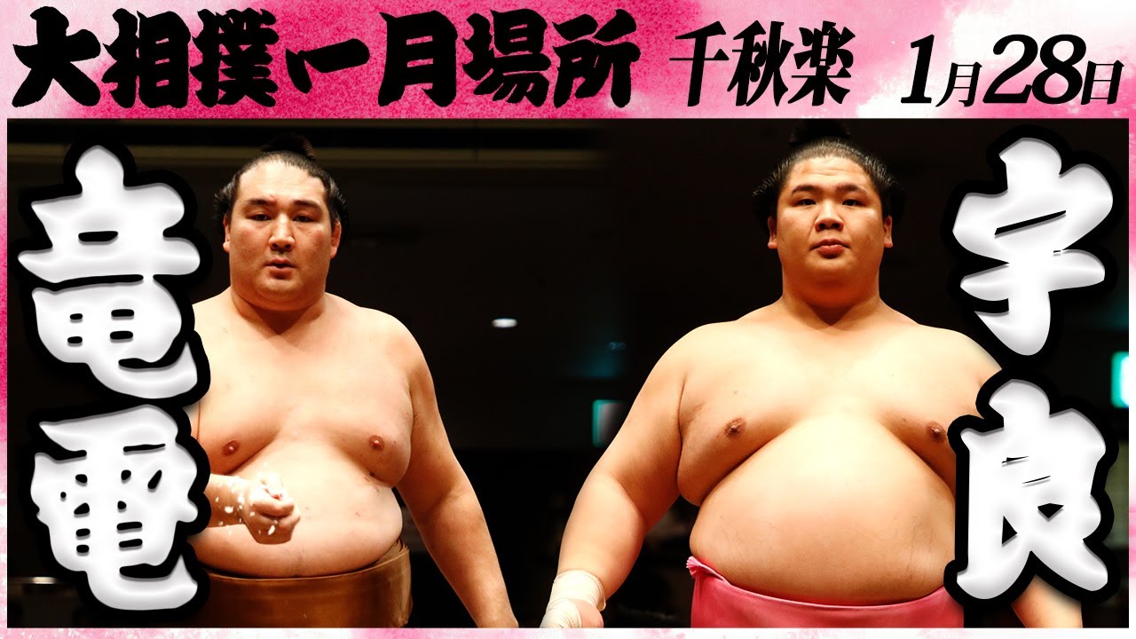 大相撲 竜電ー宇良<令和6年一月場所千秋楽>SUMO