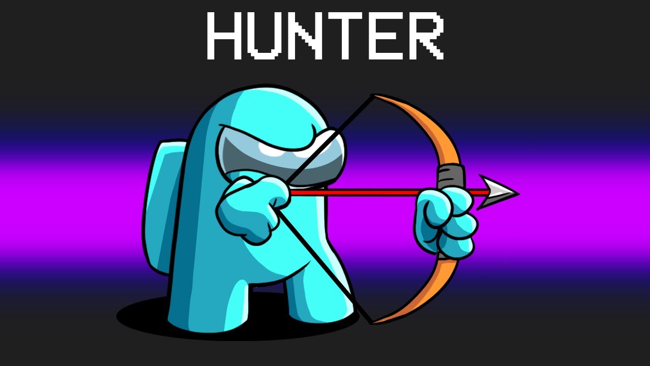 Hunter Role in Among Us background