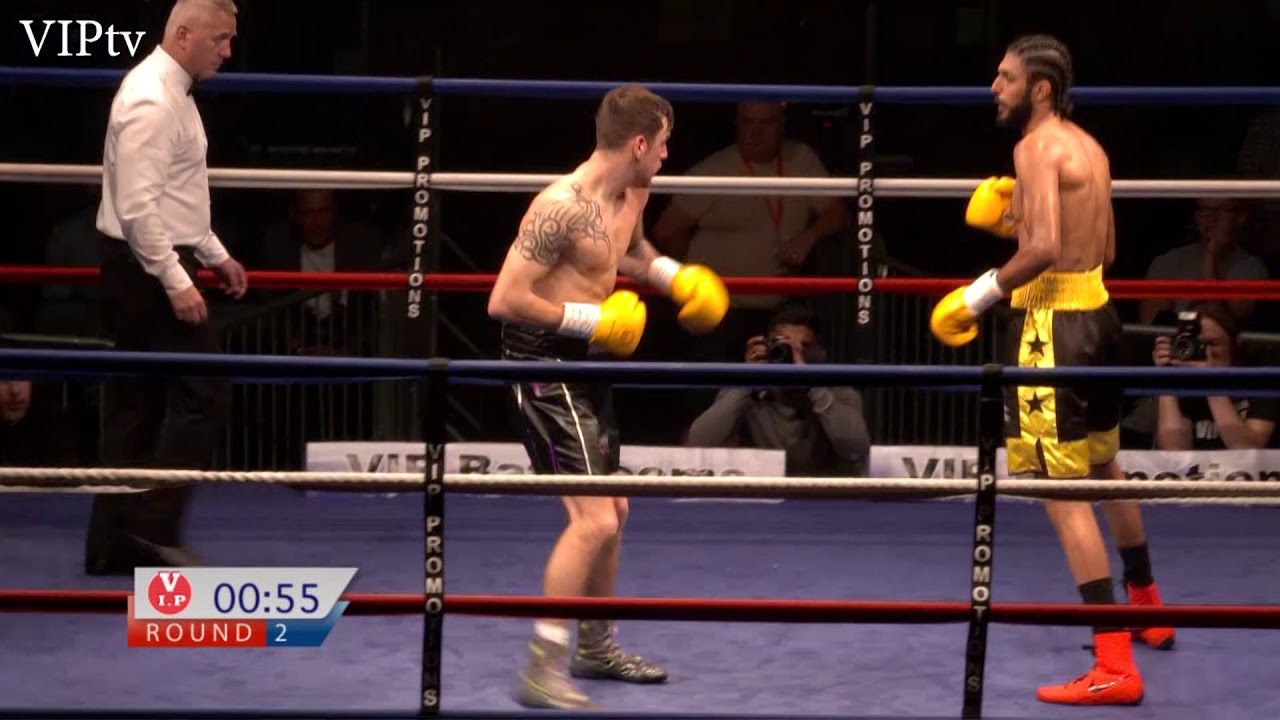 Ashley Peyton v Bilal Rehman at Victoria Warehouse on 2nd Sept 2017 background