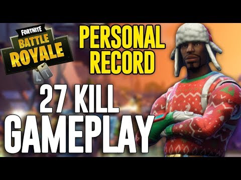 27 Kill Solo Squad Gameplay!! Fortnite Battle Royale Gameplay - Ninja background