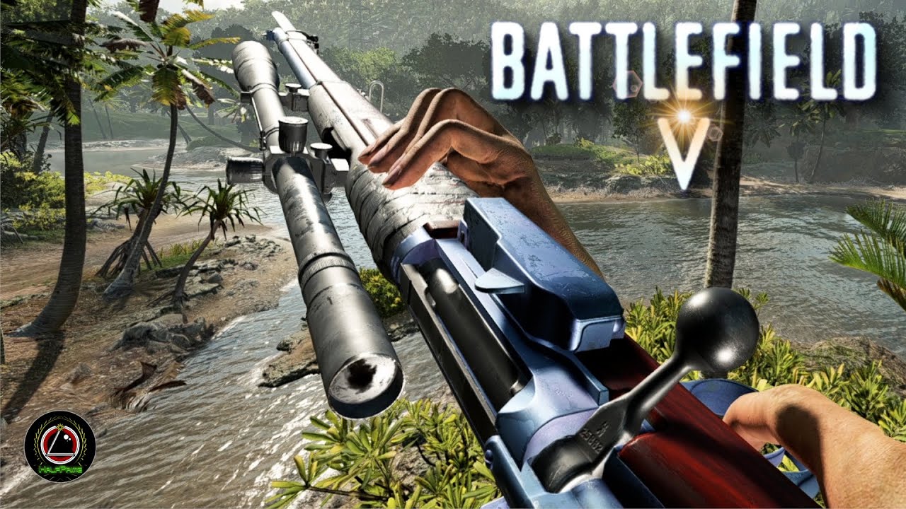 Battlefield V - Krag Jorgensen bolt-action rifle background