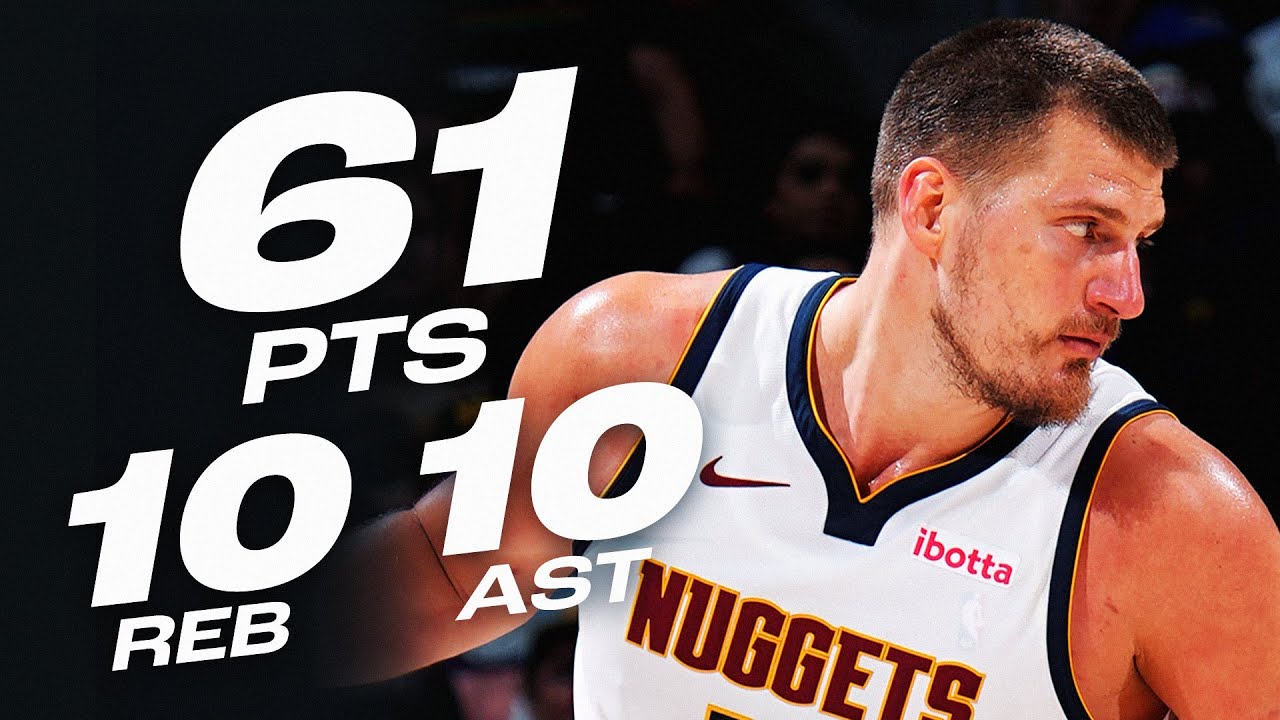 Nikola Jokić’s HISTORIC 60-PT TRIPLE-DOUBLE vs Timberwolves | April 1, 2025 background