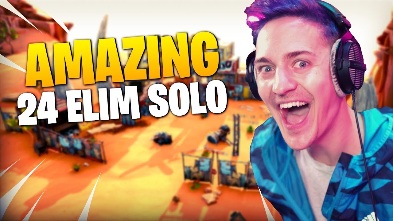 Ninja Destroys The Entire Lobby!! 24 Elim Solo