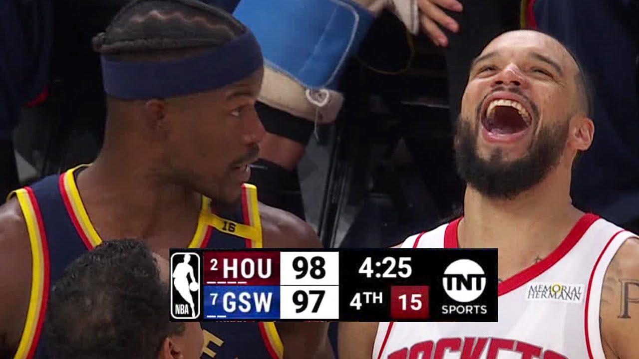 Final 4:25 WILD GAME 4 ENDING Rockets vs Warriors | April 28, 2025 background