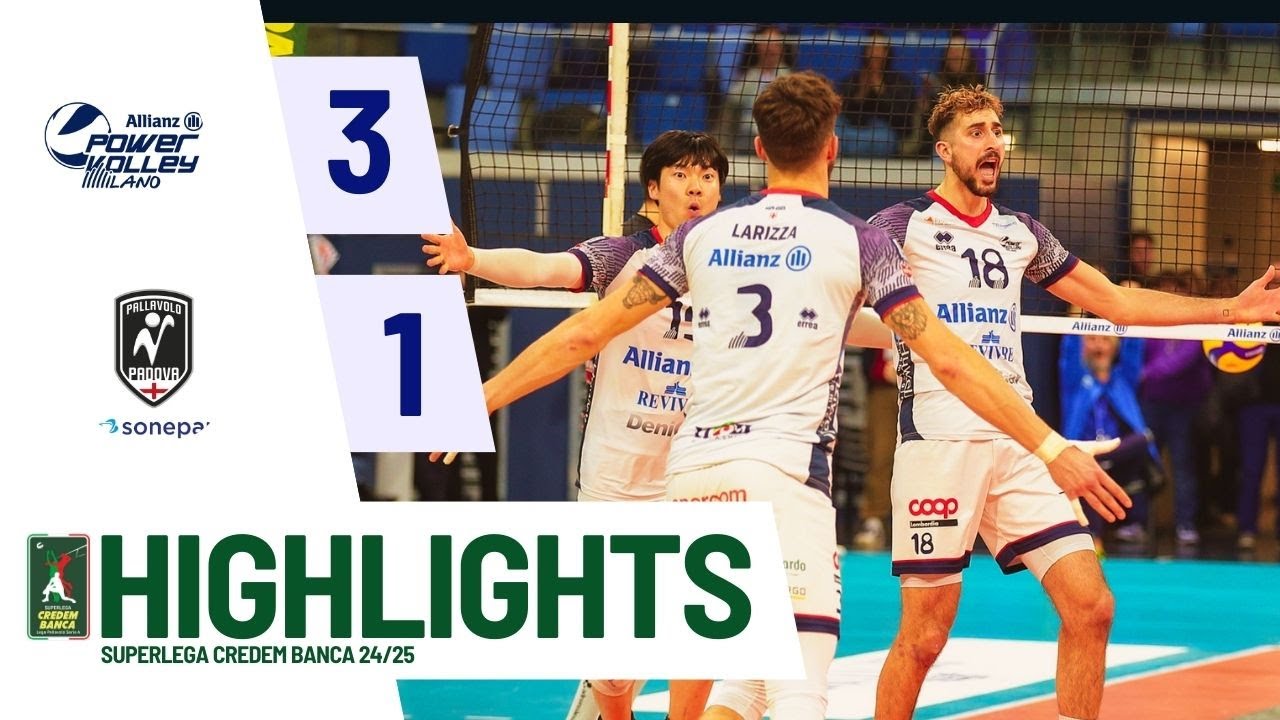 Allianz Milano vs. Sonepar Padova - Superlega Credem Banca VBTV Match Highlights background