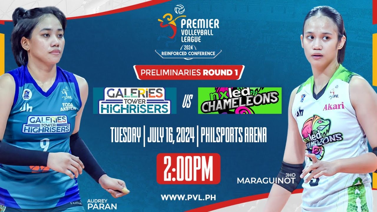 GALERIES TOWER vs. NXLED - Full Match | Preliminaries | 2024 PVL Reinforced Conference background