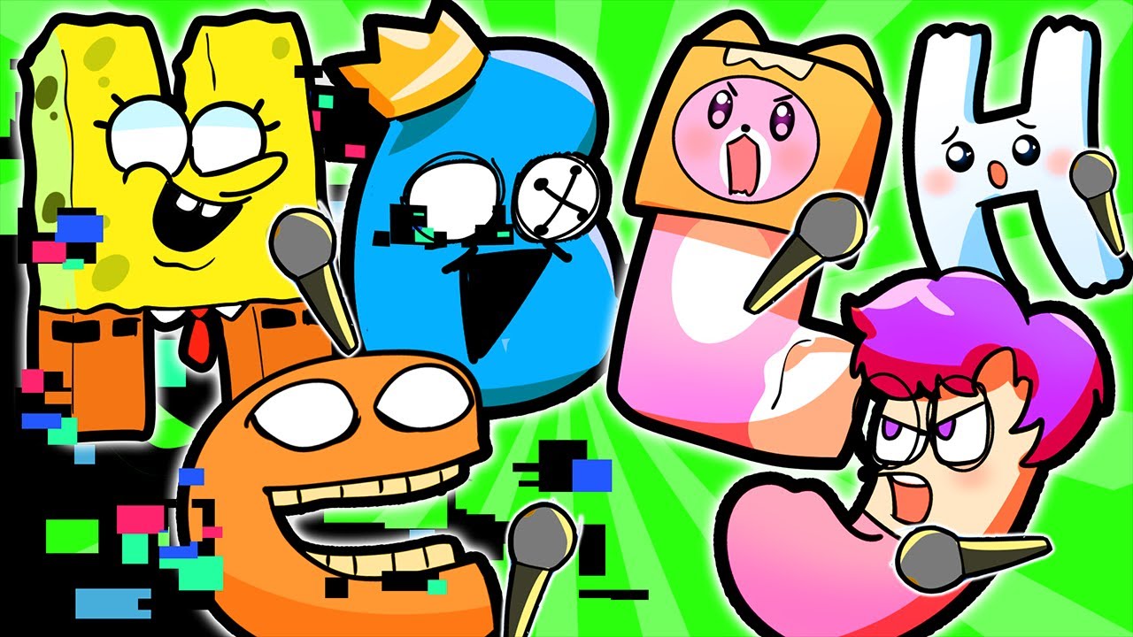FNF SLICED BUT EVERYONE IS AN ALPHABET LORE LETTER! (INSANE MOD!)
