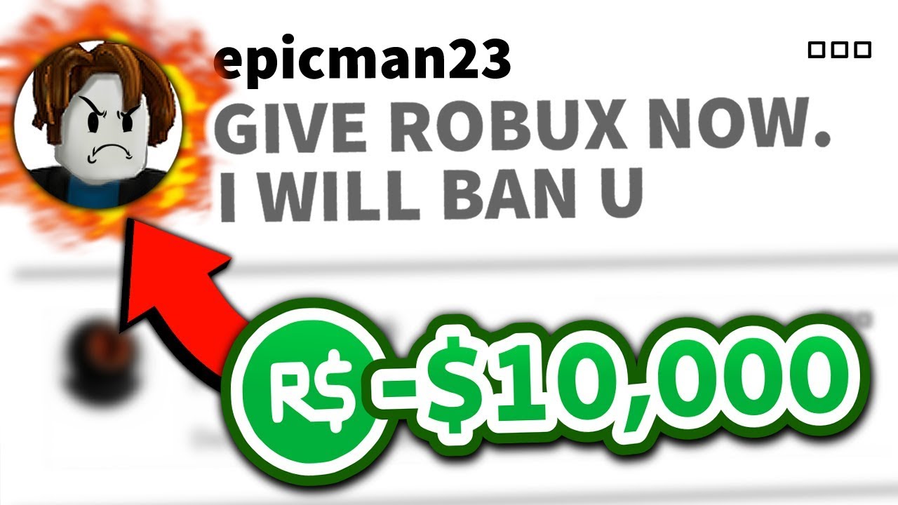 Roblox NOOB demands robux so I make him rich background