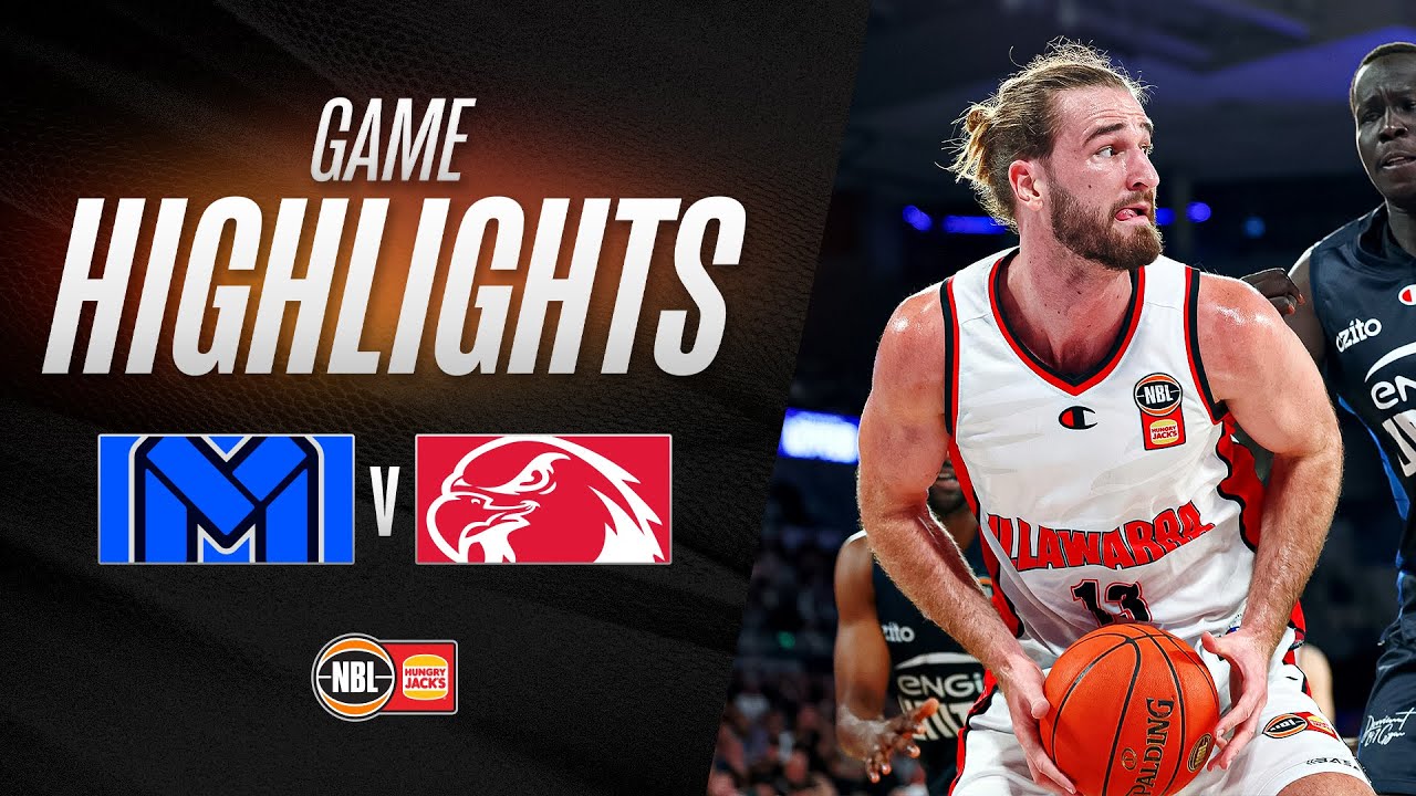 Melbourne United vs. Illawarra Hawks - Game Highlights - Round 12, NBL25 background