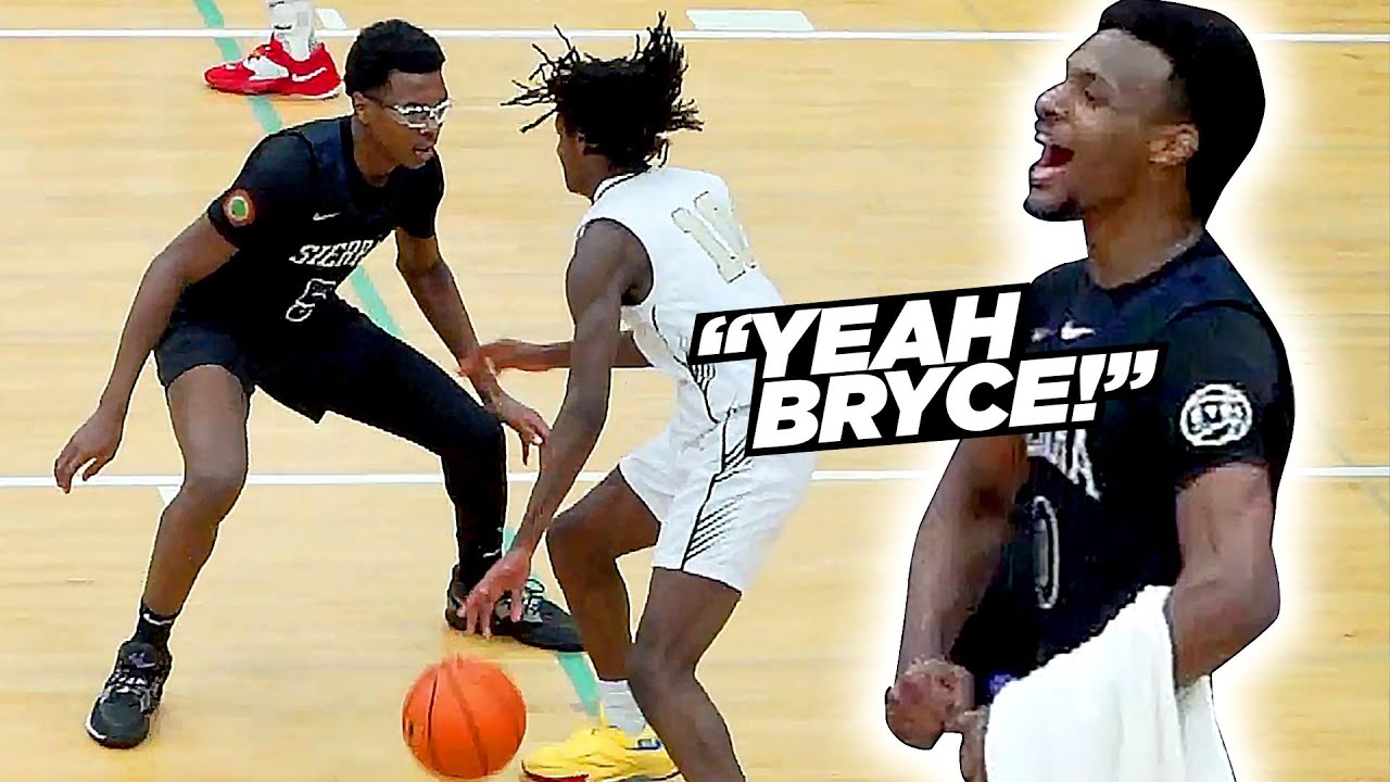Bronny & Bryce James GO AT One Of The BEST Teams In OREGON!! Bronny TAKES OVER! background