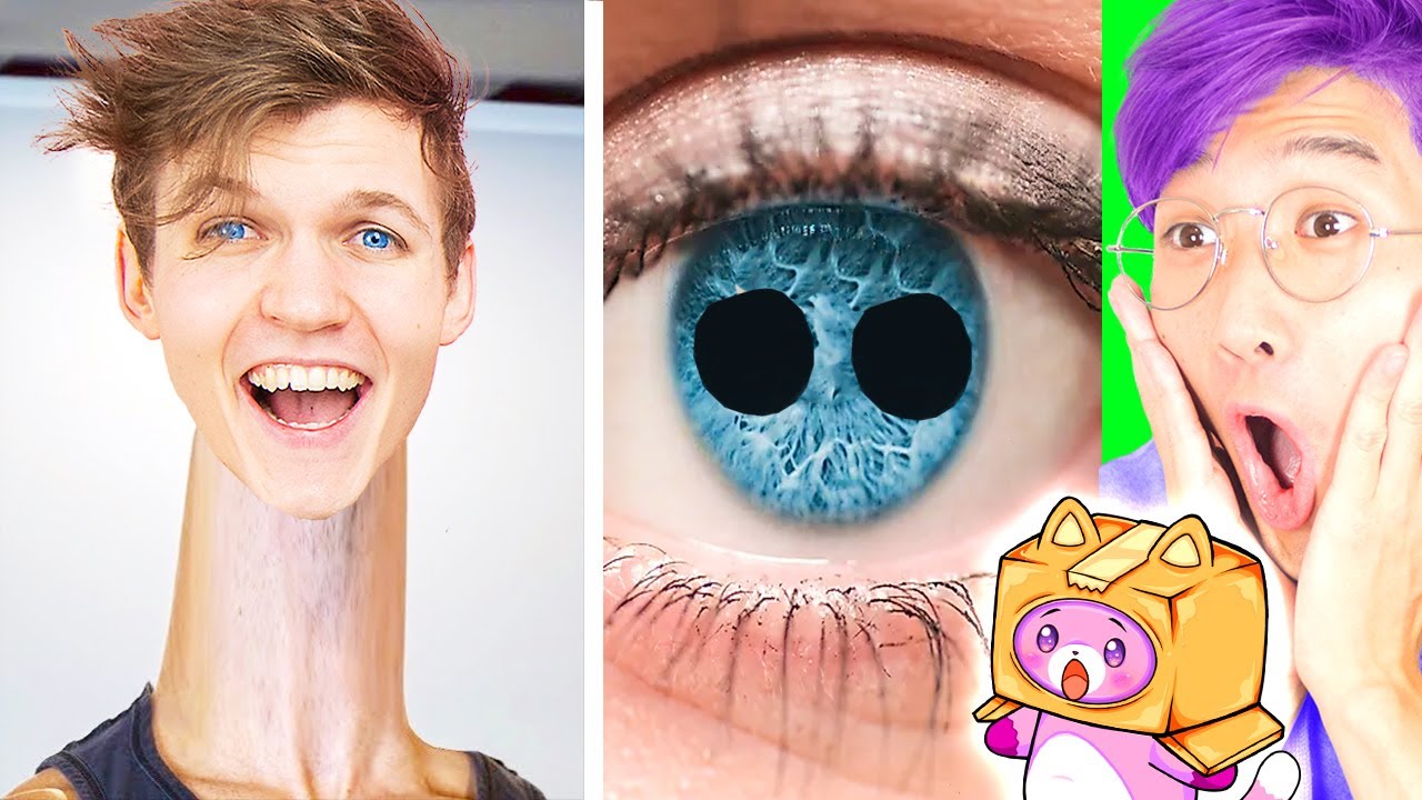 People With UNIQUE FEATURES on TikTok! (HIDDEN TALENTS!) *LANKYBOX REACTS!* background