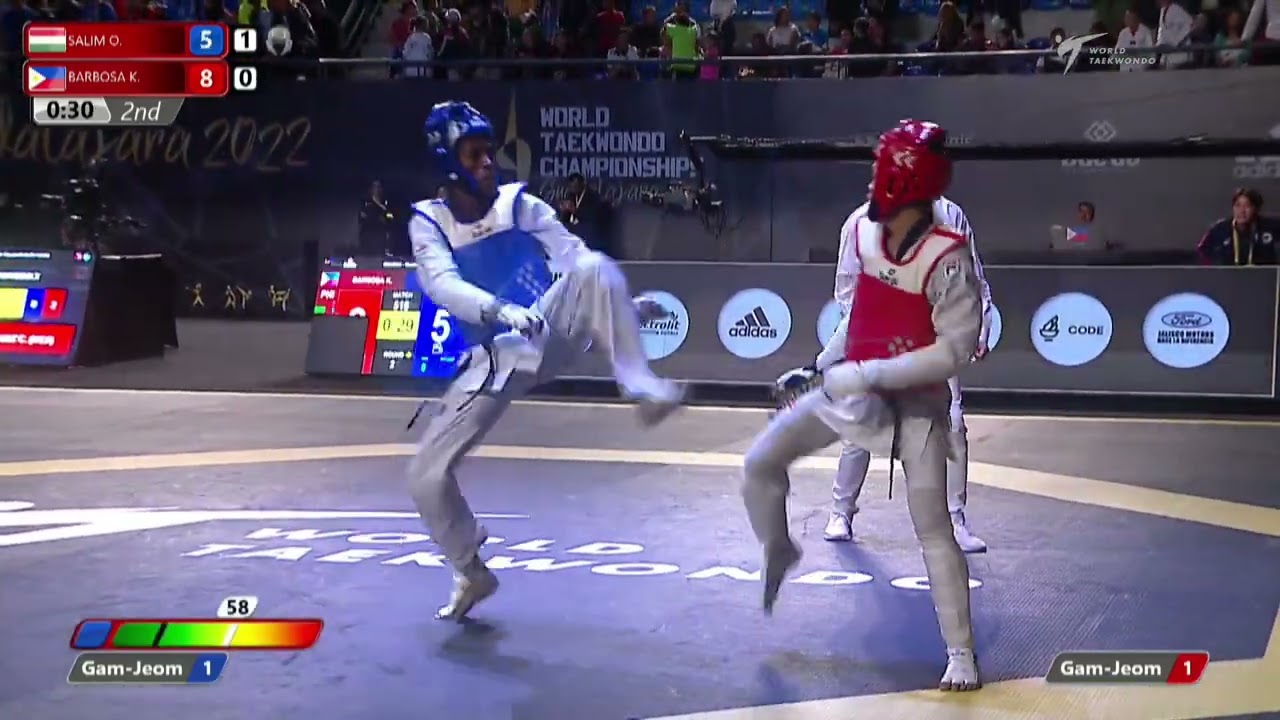 518 M-54kg QF SALIM O. G. HUN 🔵 vs 🔴 BARBOSA K. B. PHI I Guadalajara 2022 WT Championships