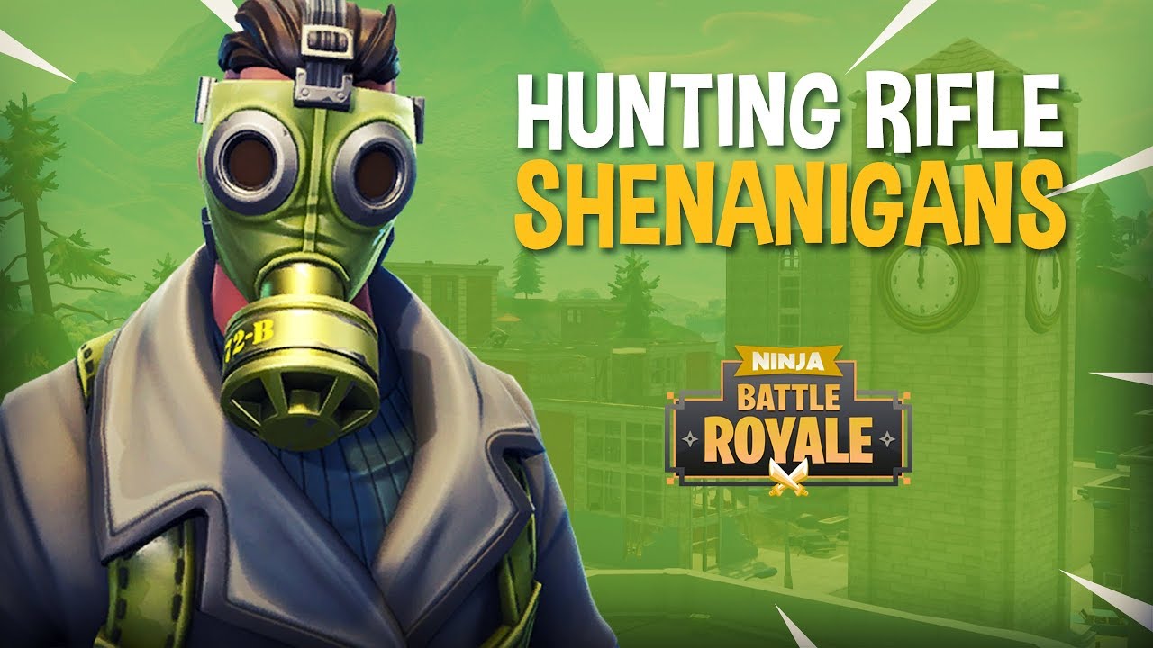 Hunting Rifle Shenanigans!! - Fortnite Battle Royale Gameplay - Ninja background