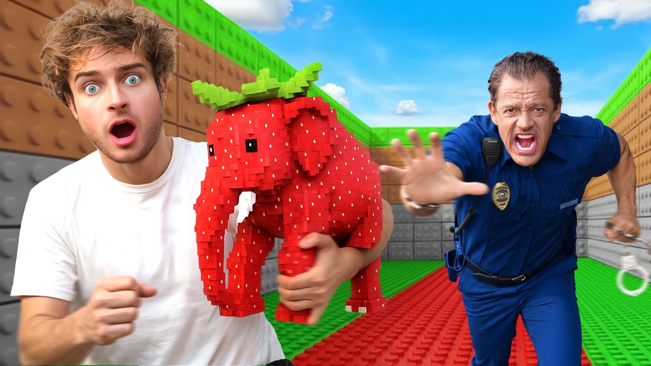 I Played STEAL A BRAINROT In Real Life! (Roblox) background