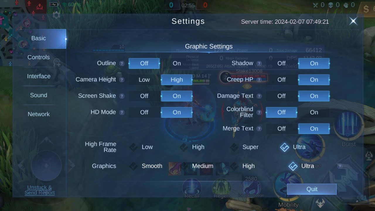 Sharp Aquos R6 Mobile legends Ultra graphics gameplay.