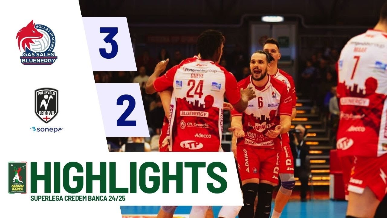 Gas Sales Bluenergy Piacenza vs. Sonepar Padova - Superlega Credem Banca VBTV Match Highlights background